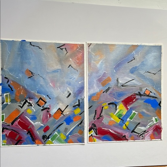 Abstract Art Set - Multicolor Painting - Picture 1 of 3